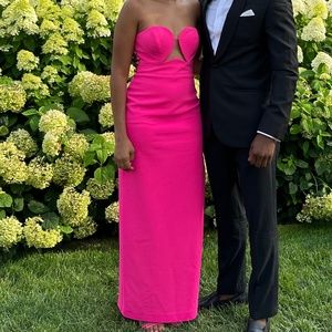 BCBG Strapless Sheath Gown